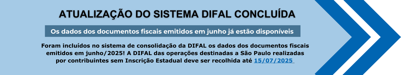 Os dados dos documentos fisais emitidos em junho já estão disponíveis.