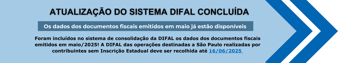 Os dados dos documentos fiscais emitidos em maio já estão disponíveis.